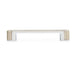 Glanford Handle, Chrome Plated/Brushed Satin Nickel, 128mm