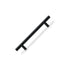 Hollow Stainless Steel Barrel Handle, Matt Black, 128mm