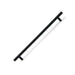 Hollow Stainless Steel Barrel Handle, Matt Black, 192mm