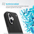 Speck Presidio2 Grip Case - Apple iPhone 16 - Black & Slate Grey
