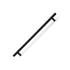 Hollow Stainless Steel Barrel Handle, Matt Black, 256mm