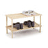 Shoe Rack, 2 Tier, Wood, 740mm x 260mm x 300mm