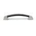 Leather Handle, Brown/Satin Nickel, 128mm