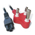 Power Cord (Clover to Plug) REDPLUG;  1.8 - 2m