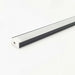 LED Profile, Surface Mounted, Black, 17.5mm x 6.8mm x 2m