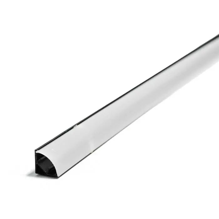 LED Profile, Corner, Black, 16mm x 16mm x 3m