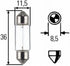 Hella Bulb C5W 12V 5W (8Gm-002092-121)