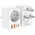 Volkano MultiVolt Series 2x USB-A + 2x USB-C adaptor SA Plug to multi travel socket 20Watt