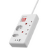 Ellies High Surge 4 Way Multi-plug PD20W Dual USB-C + USB - 0.5M - WT