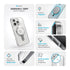 Speck Gemshell Grip MagSafe Case - Apple iPhone 16 Pro - Clear & Chrome