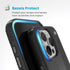 Speck Presidio2 Grip Case - Apple iPhone 16 Pro Max - Black & Slate Grey