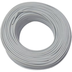 Stranded 4 Core Bare Copper Cable – White 100m Roll for Low Voltage Systems