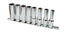 8Pc 1/2 Drive 6 Point Deep Socket Set (10-19Mm) AMPRO T45408