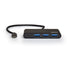 Port USB Type-C to 3 x USB3.0 and 1 x Type-C PD 30cm 4 Port Hub - Black