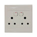 Switched Socket, 2 x 3Pin