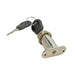 Push Lock, Key Different, 19mm x 23mm, Chrome Plated