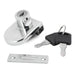 Glass Door Lock, Single Door, Chrome Plated