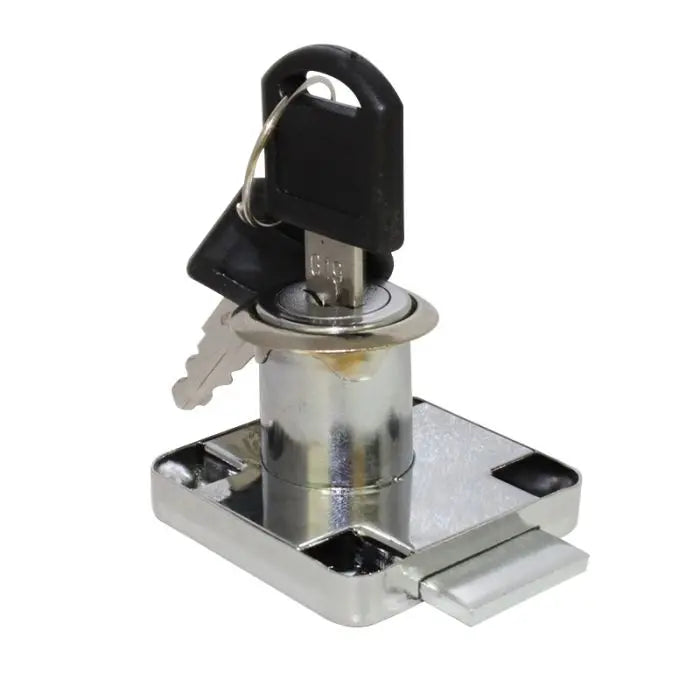 Drawer Lock, Key Different, Chrome Plated