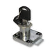 Drawer Lock, Key Alike, Chrome Plated
