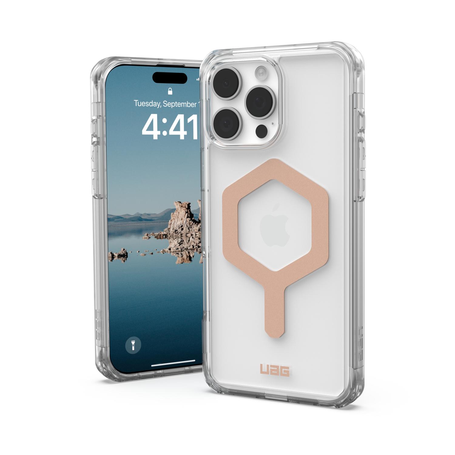 UAG Plyo Magsafe Case - Apple iPhone 16 Pro Max - Ice & Rose Gold