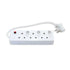 6 Way Multi-Plug, 3 x 3Pin, 3 x 2Pin, 250V