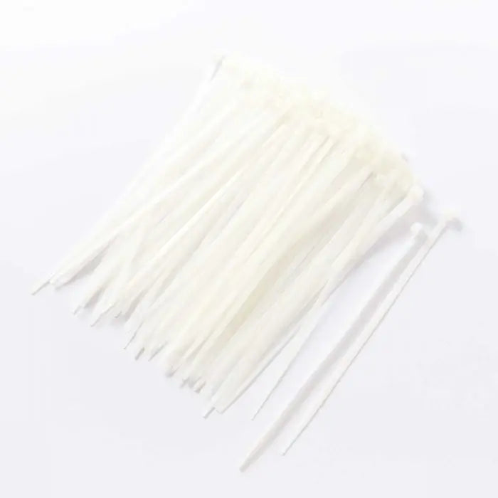 Cable Ties, Natural, 4.8mm x 200mm, 100 Pieces