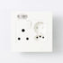 Switched Socket, 1 x 3Pin, 1 x Euro, 1 x Shucko