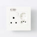 Switched Socket, 1 x 3Pin, 1 x Euro, 1 x Shucko