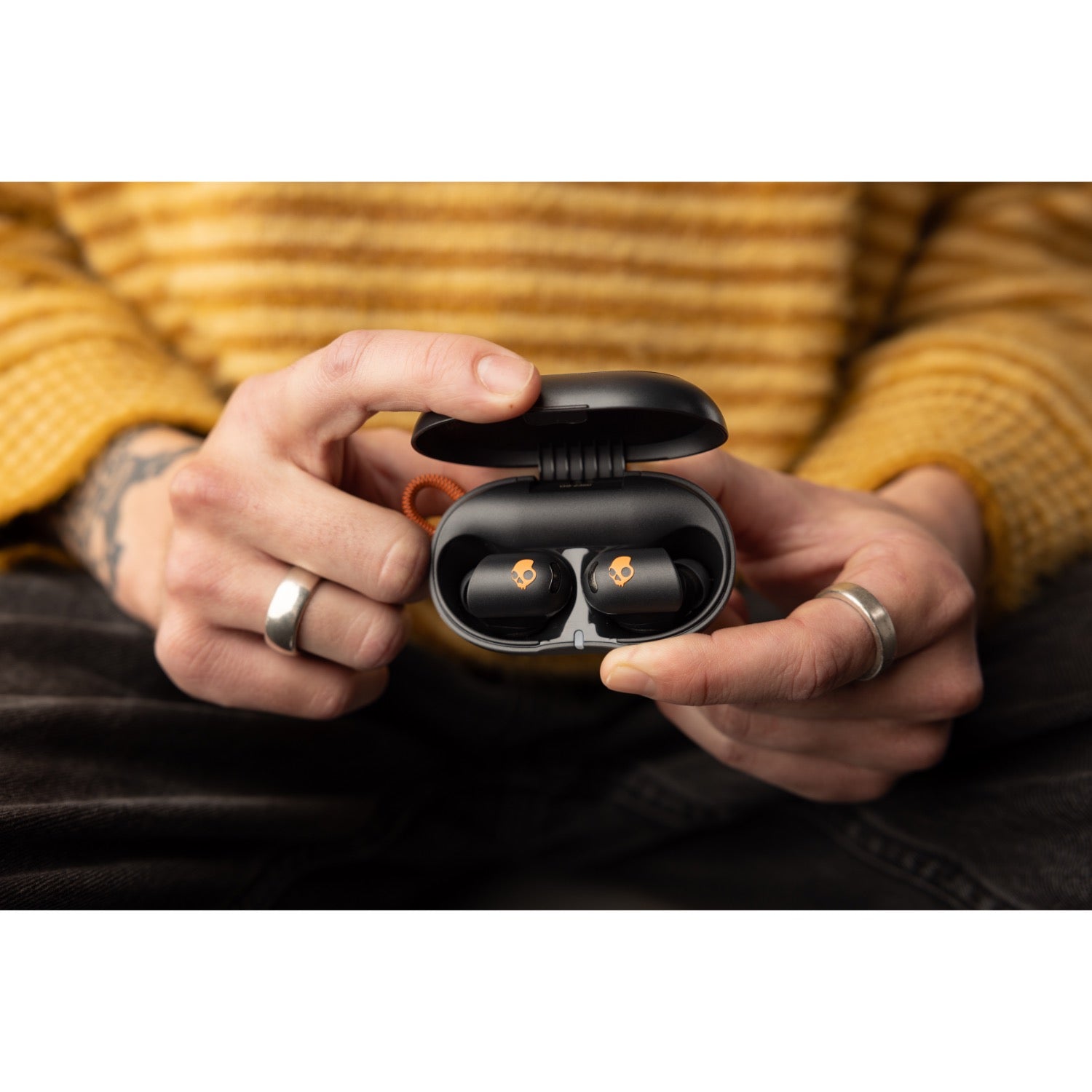 Skullcandy Sesh® ANC Active True Wireless Earbuds - Black/Orange