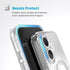 Speck Gemshell Grip MagSafe Case - Apple iPhone 16 - Clear & Chrome