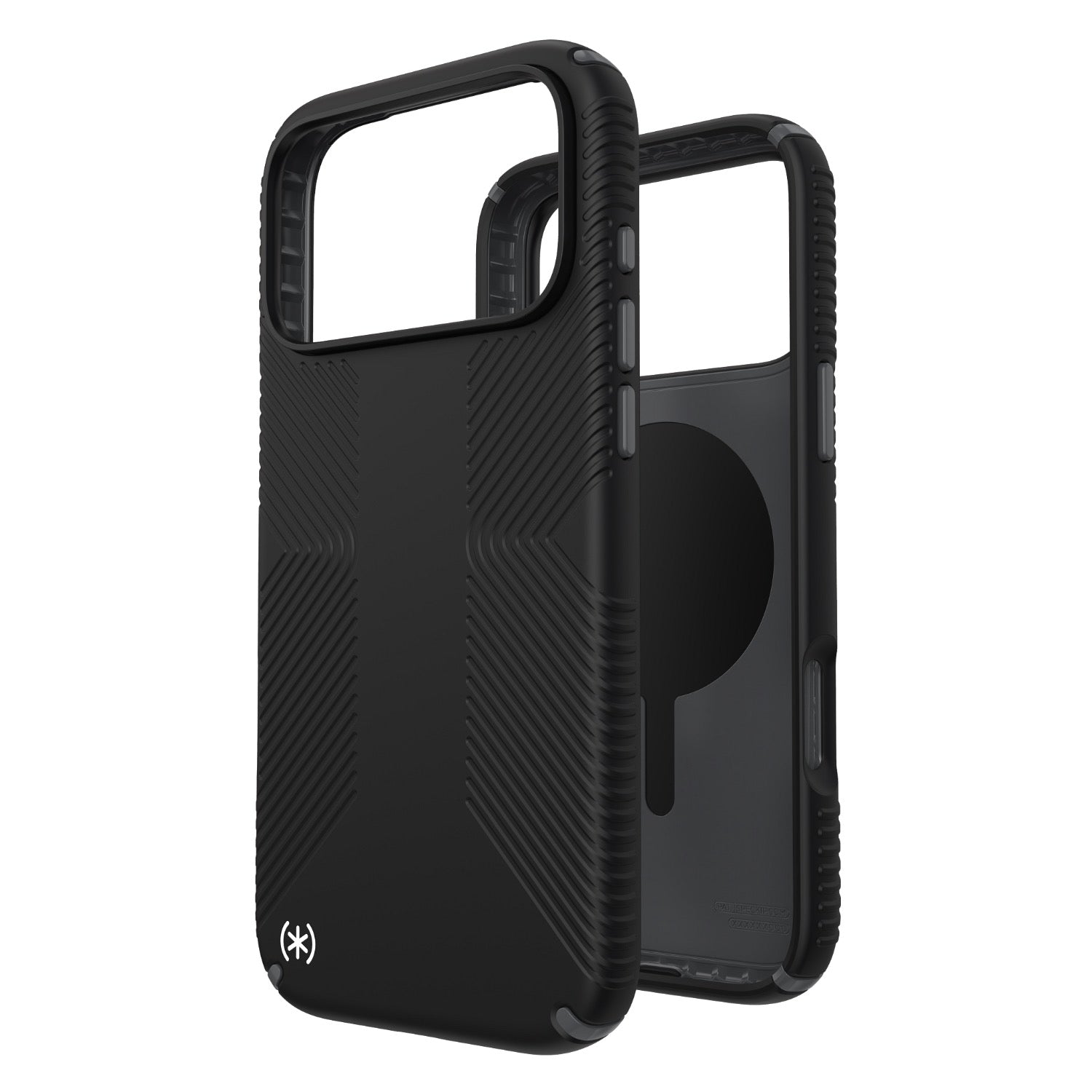 Speck Presidio2 Grip MagSafe Case - Apple iPhone 17 Pro Max - Black & Slate Grey