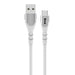 Snug USB To Type-C Silicone Cable - 1.2 Metre - White
