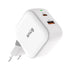 Snug 2 Port USB/Type C Wall Charger 45W - White
