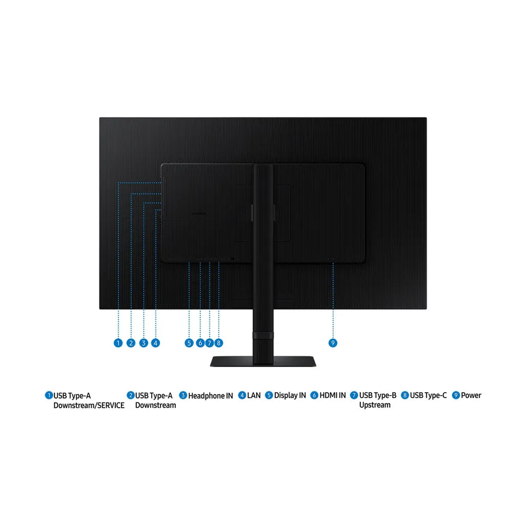 Samsung LS32D800UA 32'' ViewFinity UHD Monitor - 3840X2160; 60Hz; 3000:1; 5ms; 1xHDMI; 1xUSB-C Charging Power; 1xEthernet; 1xD