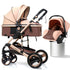 3 in 1 Belecoo OG Q3 Model Stroller & Car Seat Set with Nappy Bag
