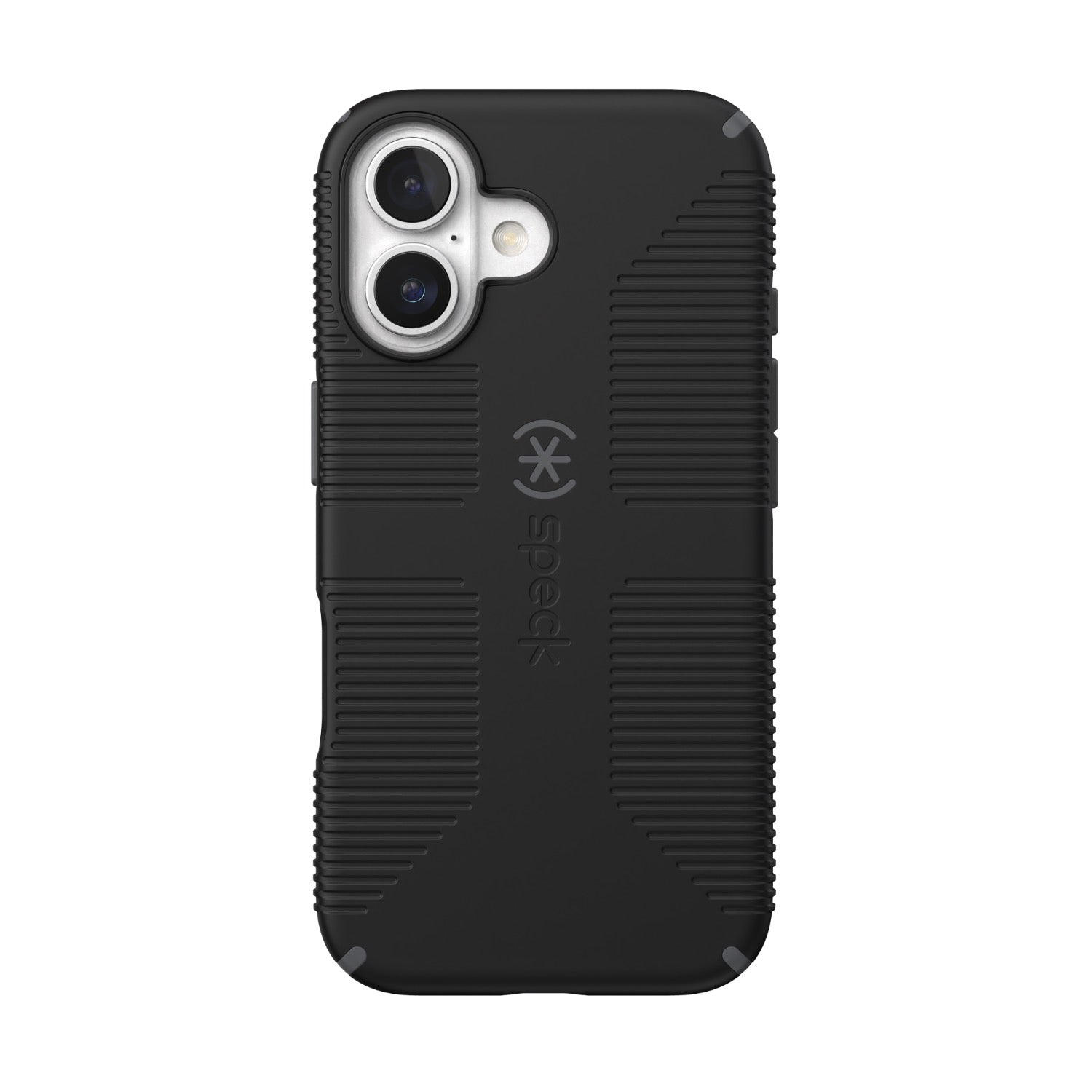 Speck Candyshell Grip MagSafe Case - Apple iPhone 16 - Black & Slate Grey