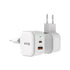 Snug 2 Port USB/Type C Wall Charger 35W - White