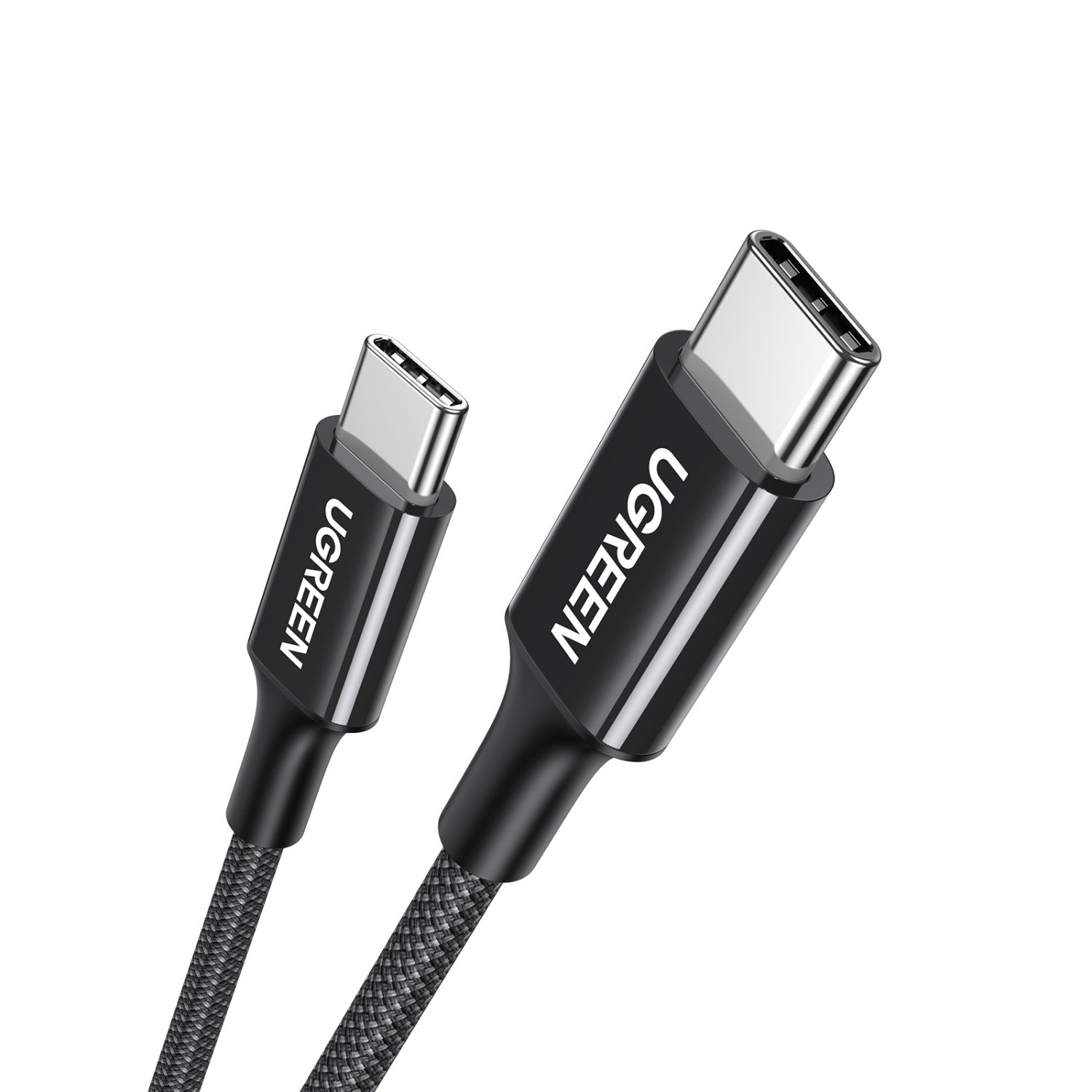 UGREEN Type-C To Type-C Braided Cable 100W 1 Metre - Black