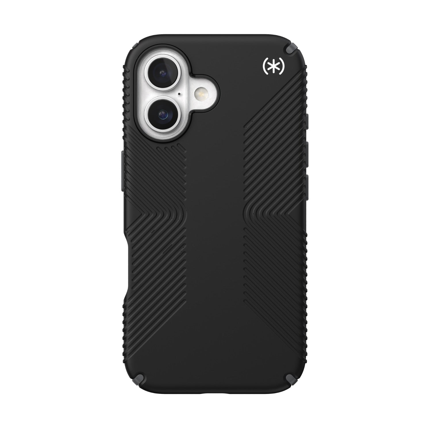 Speck Presidio2 Grip MagSafe Case - Apple iPhone 16 - Black & Slate Grey
