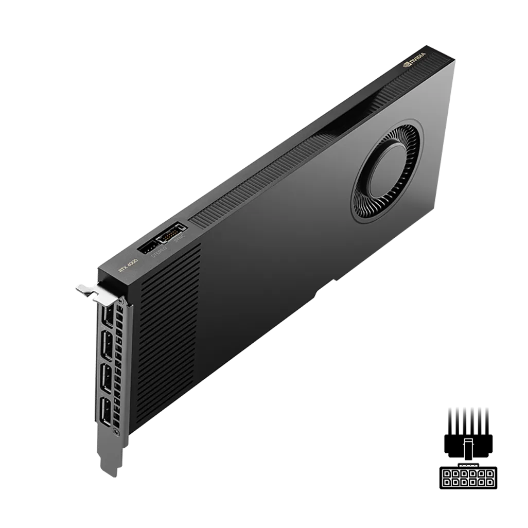 PNY NVIDIA RTX 4000 ADA PCI-Express 4.0 x16; 20 GB GDDR6 160-bit; 4x Mini DP 1.4a