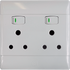 CBI Socket Double 2x16A RSA 100x100 White PS675R-P