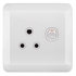Lear G-F2000 Socket Single 100x100 White LESS4W/F
