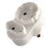 Lesco Adaptor 1xSchuko + 1xEuromate PVC White SK250096
