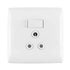 Crabtree Diamond Socket Single 100x100 White 12151/601
