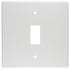 Crabtree Classic Switch Cover Plate 4X4 1Lever Steel White 6553/101