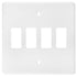 Crabtree Classic Switch Cover Plate 4X4 4Lever 6544/101