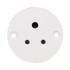 CBI Socket Single 6A Unswitched Round White PS679-P