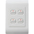 Lesco Pipelli Switch Four Lever One-Way 100x50 PVC White QLP42SW4/1