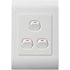 Lesco Pipelli Switch Three Lever One-Way 100x50 PVC White QLP42SW3/1