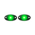 Universal Aluminium 9-LED Rocklights (Green) – 2 pack